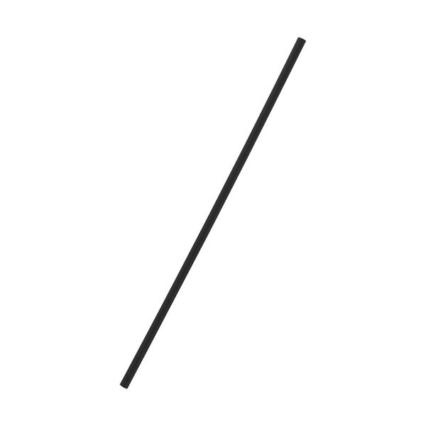 シバセ工業 319 Sストロー裸 3.5mm×15cm 黒 004712901 1セット(1000本入×20箱 合計20000本)（直送品）
