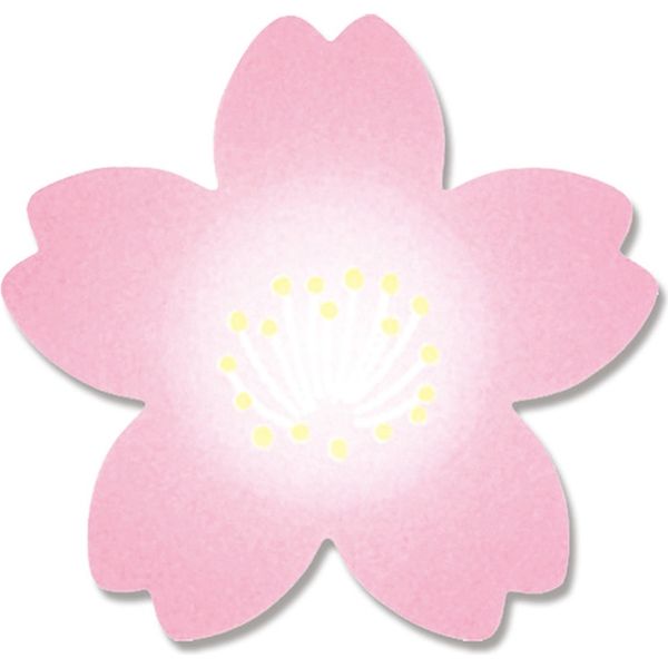 シモジマ ロールシール 紅桜 007067523 1セット（500片入×5）（直送品）
