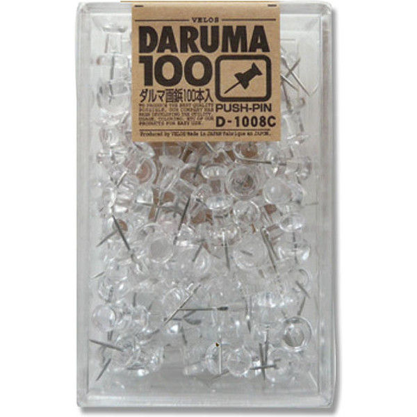 D-1008C ダルマ画鋲 007312780 1セット（100個）（直送品）