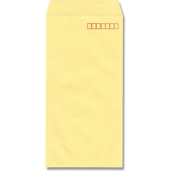 【ケース販売】HEIKO 事務用 カラー封筒 長3 クリーム 007528009  1ケース(100枚入×10袋 合計1000枚)（直送品）