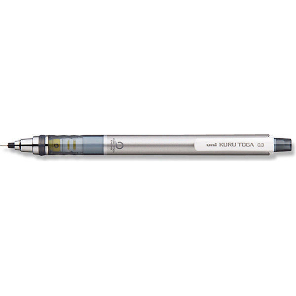 三菱鉛筆 M3-4501P.26 クルトガ 0.3 シルバー 007532483 1セット（200本）（直送品）