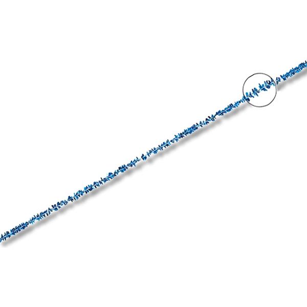 シモジマ ラメモール1.5分 24cm ブルー 008750088 1セット（100本入×10）（直送品）