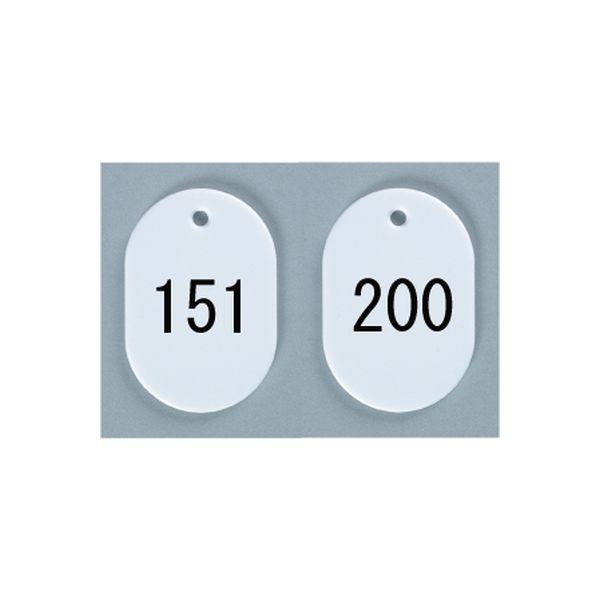 番号札大50P 番号入（白） BN-L151W 西敬（直送品）