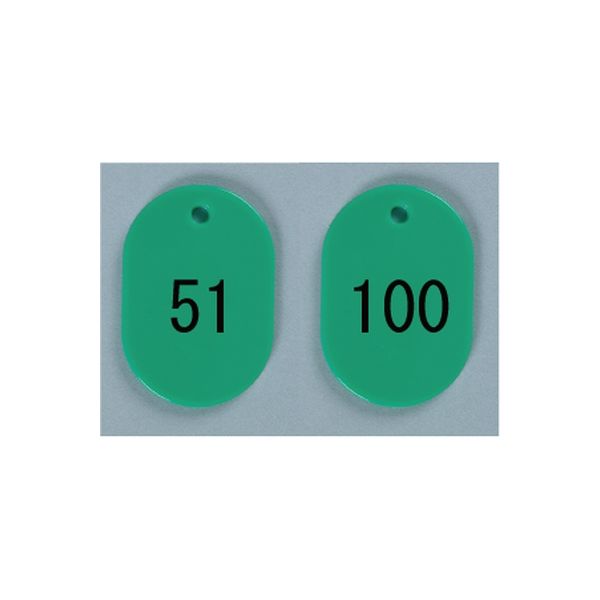 番号札 大（51-100） 緑 BN-L51G（51-100） 西敬（直送品）