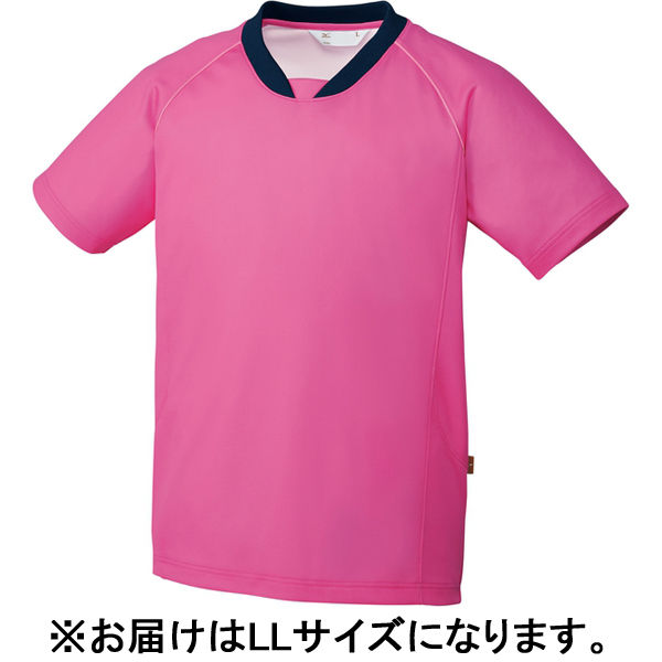 チトセ 入浴介助用シャツ 兼用 ピンク LL MZ-0200（取寄品）