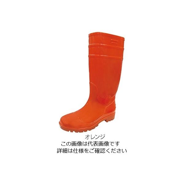 富士手袋工業 先芯入耐油安全長靴 SEFUMATE SAVER オレンジ 25.5cm 8894 1足 3-8454-03（直送品）
