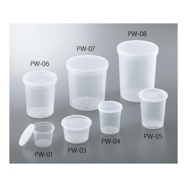 アズワン ディスポPPサンプル保存容器 2137mL 25個入 PW-08 1箱(25個) 4-781-08（直送品）