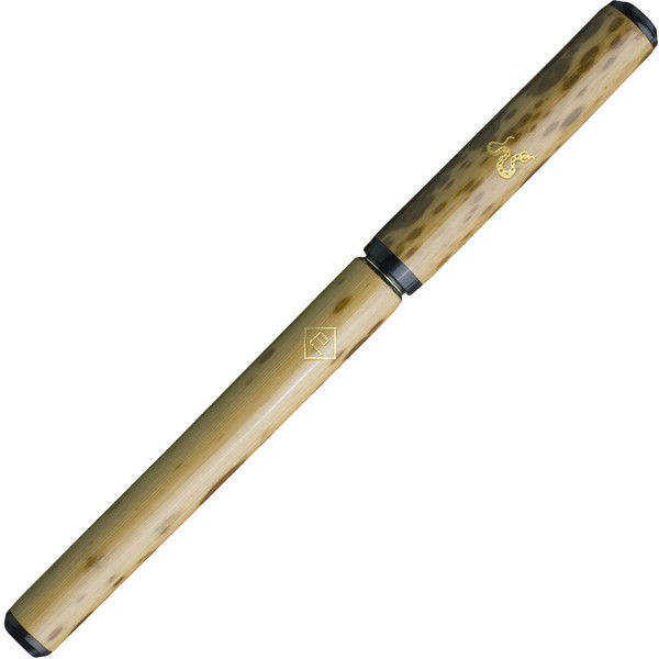 ☆李朝☆3足付/鶴・亀の模様の竹製の筆筒