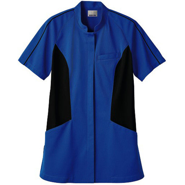 住商モンブラン ジャケット レディス 半袖 ブルー×黒 M JU803-30（直送品）