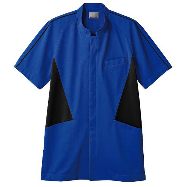 住商モンブラン ジャケット メンズ 半袖 ブルー×黒 M JU853-30（直送品）