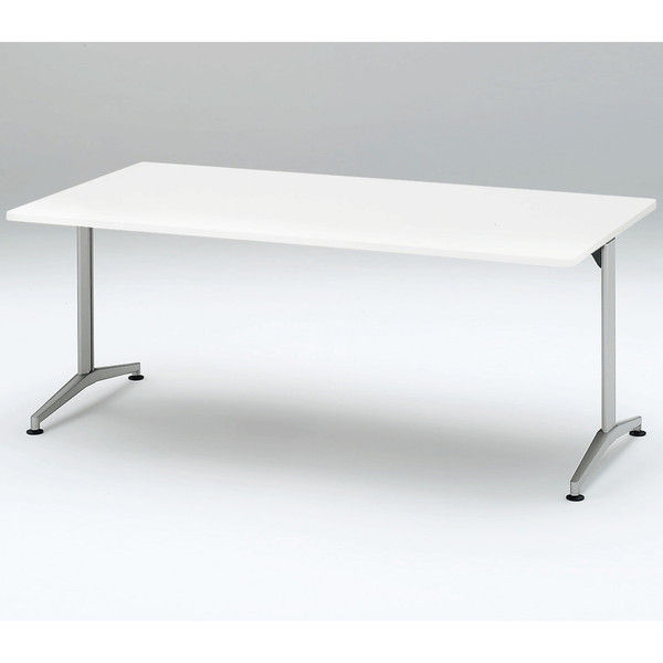 【組立設置込】イトーキ テーブル DEシリーズ （T字脚） ホワイト 幅1800×奥行900×高さ700mm DDE-1897T-W9 1台（直送品）