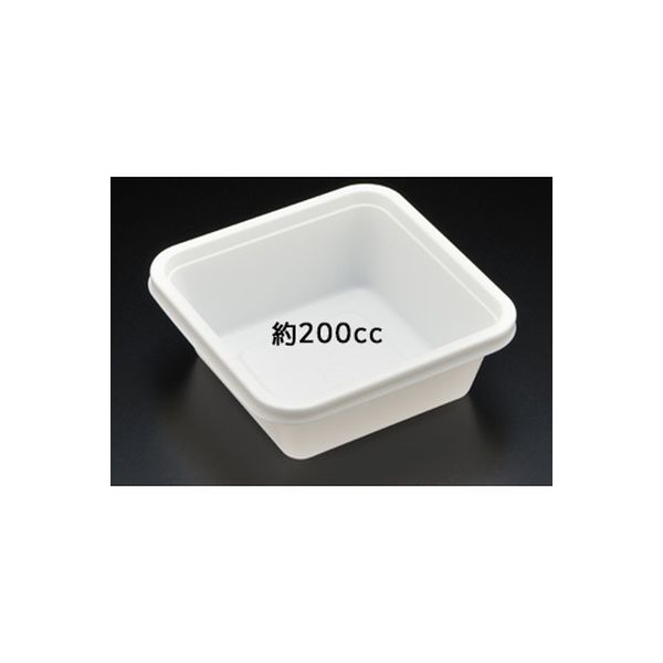 スミ 惣菜容器　スーパーレンジ　Ｋ角９５　白　本体 8S95101 1セット（2000枚：100枚×20袋）