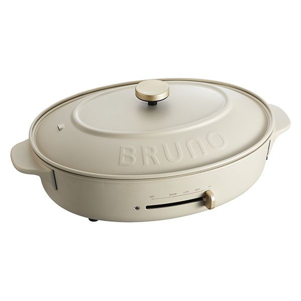 専用・BRUNO ブルーノ　ホットプレート オーバル　BOE053  グレージュ BRUNO オーバルホットプレート(グレージュ) BOE053-GRG 1台