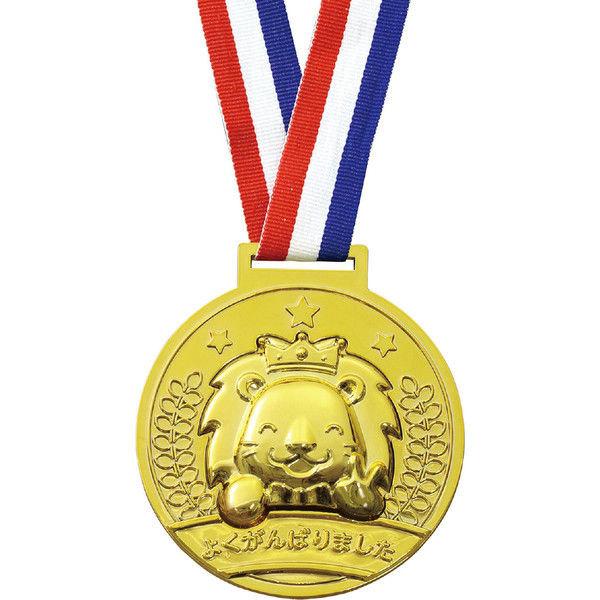 アーテック ゴールド・3Dビッグメダル ライオン（ピース） 1995 3個（直送品）