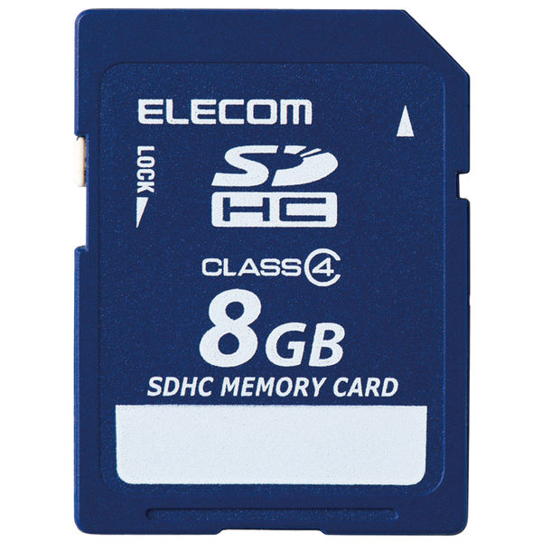 エレコム SDHCカード データ復旧サービス付 Class4 8GB MF-FSD008GC4R 1個