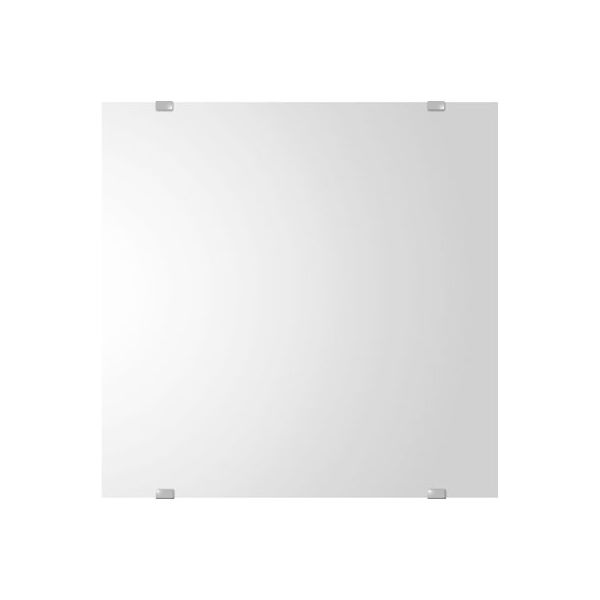 塩川光明堂 ウォールミラー 防湿鏡 幅500×奥行10×高さ500mm B8048 1枚（直送品）