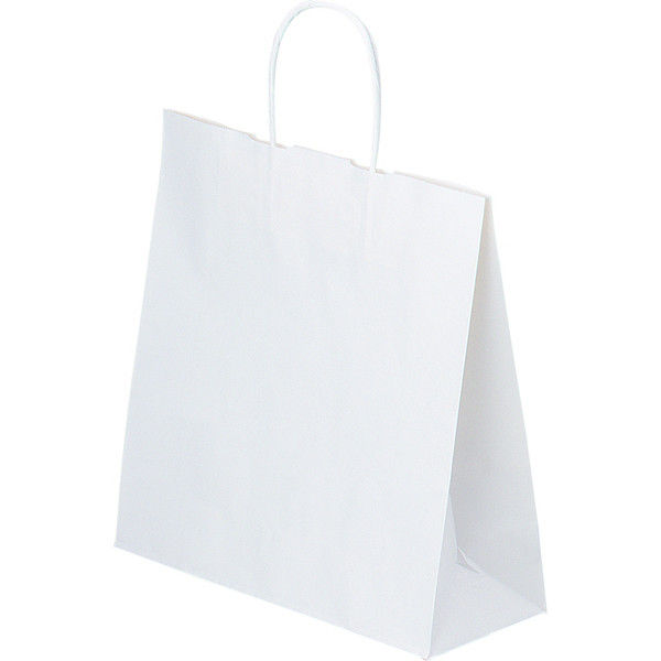 ヤマニパッケージ 手提袋白無地8号 YOH-17 1ケース（300枚：50枚クラフト包装）（直送品）