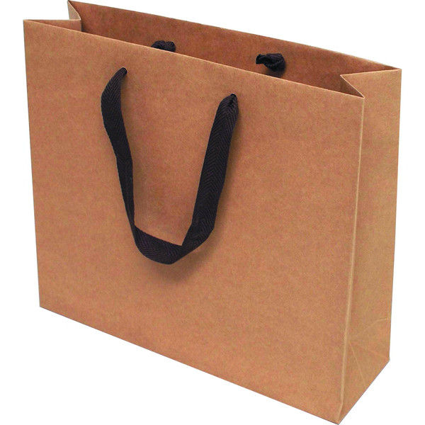 ヤマニパッケージ クラフト平ひもバッグM YOH-201 1ケース（100枚：10枚袋入×10）（直送品）
