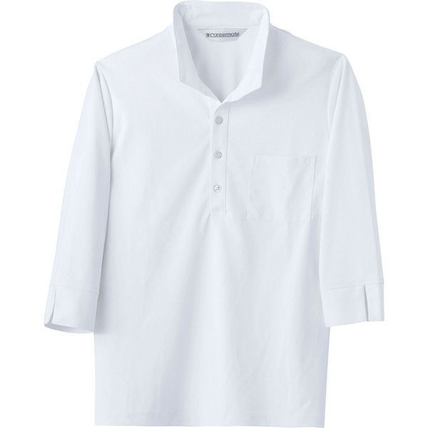 住商モンブラン Careermate（キャリアメイト） ニットシャツ 兼用 7分袖 白 SS MC2711 1枚（直送品）