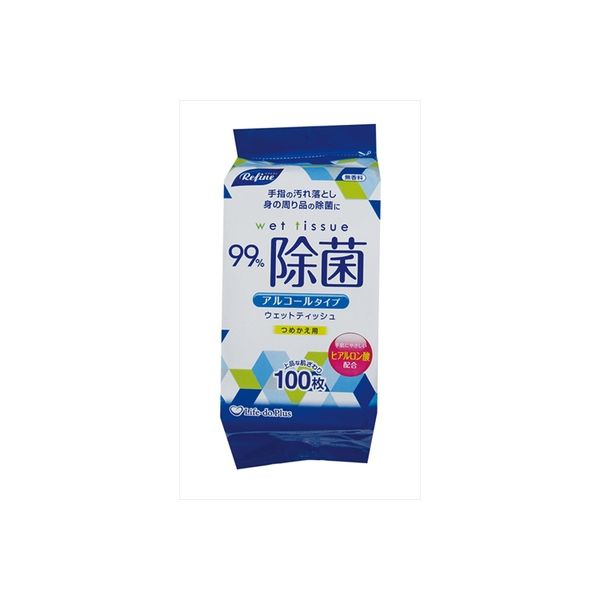 ウェットティッシュ 除菌シート Life-do.Plus LDー103リファインアルコール除菌詰替100枚 1セット（24個）