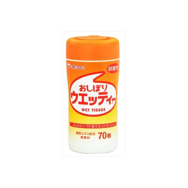 アサヒグループ食品 和光堂　新おしぼりウェッティ７０枚　　　　　　　　 4987244126573 1セット（70枚×24個）