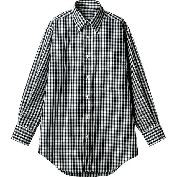 住商モンブラン MONTBLANC（モンブラン） シャツ 兼用 長袖 黒チェック L CG2503-1 1枚（直送品）