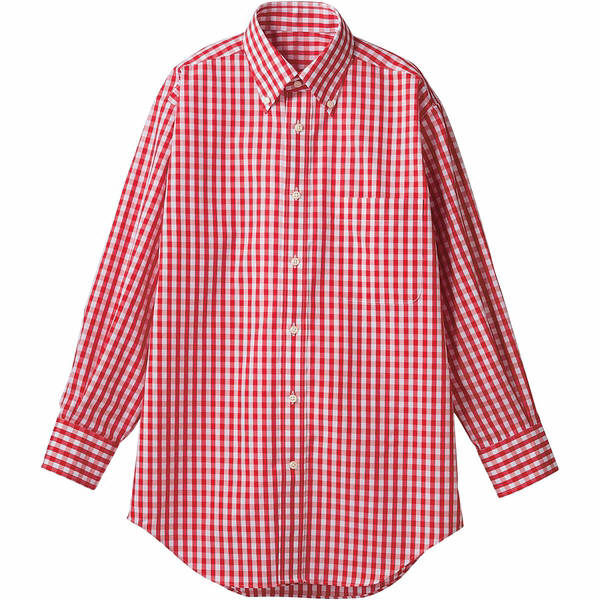 住商モンブラン MONTBLANC（モンブラン） シャツ 兼用 長袖 レッドチェック LL CG2503-7 1枚（直送品）