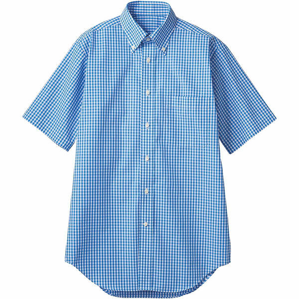 住商モンブラン MONTBLANC（モンブラン） シャツ 兼用 半袖 ブルーチェック S CM2504-4 1枚（直送品）