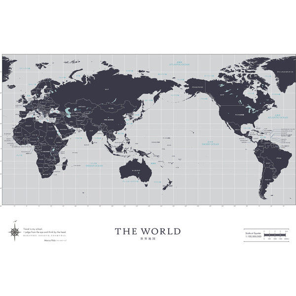 マッチングジャパン 大判 ラミあり 知育ステッカー 地図『世界地図_SSサイズ/G』 CO-10001-AS（直送品）