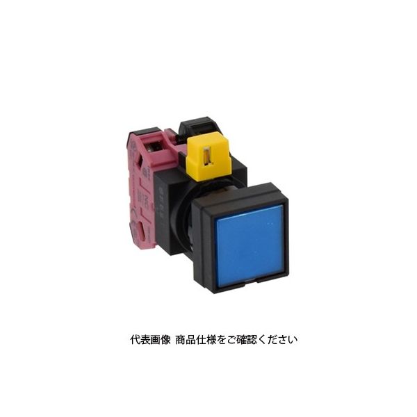 IDEC φ22 HWシリーズ 照光押ボタンスイッチ 角平形 青 HW2LーM122H2SーMAU 1個（直送品）