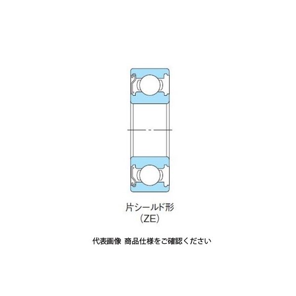 不二越（NACHI） ベアリング 深溝玉軸受 片シールド形 6000ZECM 1セット（10個）（直送品）