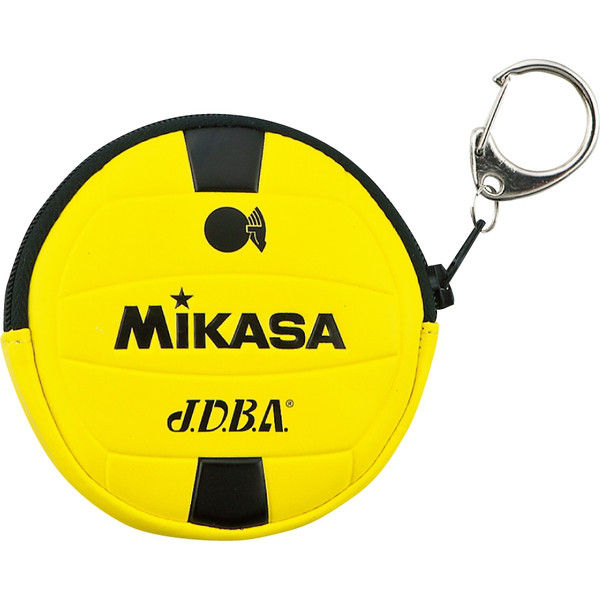 ミカサ】 ドッチボール型 コインケース 5個セット 黄/黒色 DACIP（直送品）