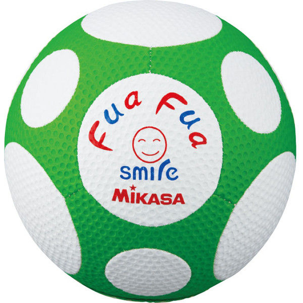 ミカサ】 ふあふあサッカーボール 4号球 2個セット白/緑 （ビート板などに使われている素材・重量約150g・直径約20cm） FFF4-WG（直送品）