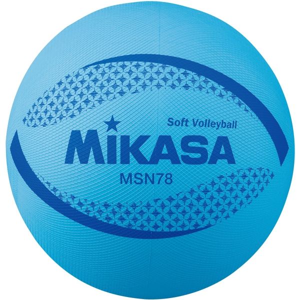 ミカサ ソフトバレー円周78cm 約210g 青 MSN78-BL 1セット（2個）
