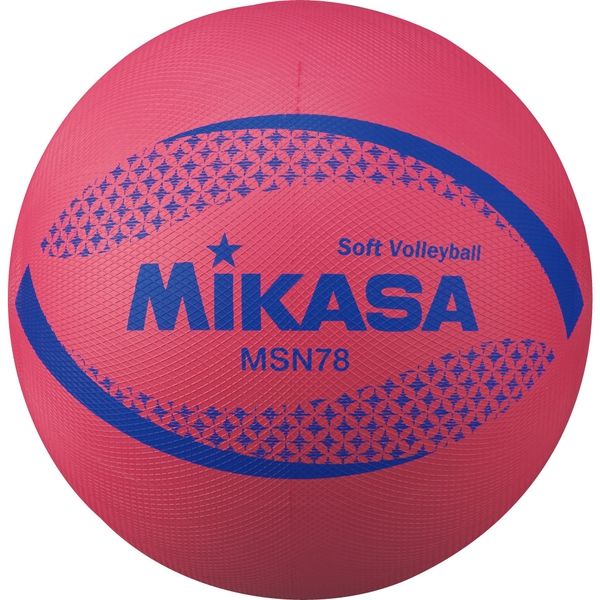 ミカサ ソフトバレー円周78cm 約210g 赤 MSN78-R 1セット（2個）
