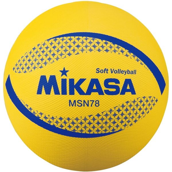 ミカサ ソフトバレー円周78cm 約210g 黄 MSN78-Y 1セット（2個）