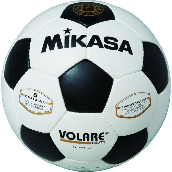ミカサ】 一般・大学・高校・中学用サッカー5号 検定球 亀甲 手縫いボール SVC50VL-WBK 2個（直送品）