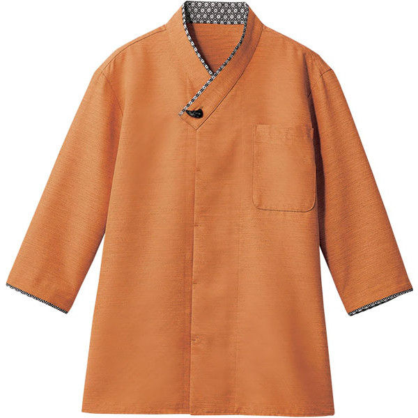 住商モンブラン MONTBLANC（モンブラン） シャツ 兼用 7分袖 オレンジ/黒 M 2-737 1枚（直送品）