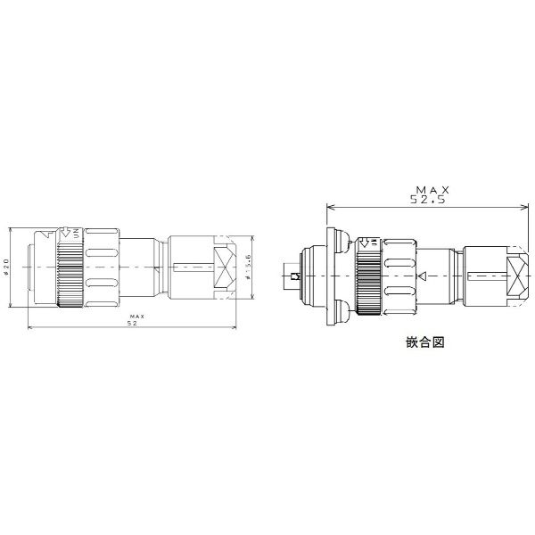 日本航空電子工業 プラグ JN2DS10SL1-R 1セット（3個）（直送品）