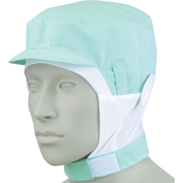 住商モンブラン MONTBLANC（モンブラン） ショート頭巾帽子 兼用 エコ グリーン M 9-1018 1枚（直送品）