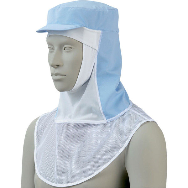 住商モンブラン MONTBLANC（モンブラン） 頭巾帽子 兼用 かぶり式 ブルー M 9-1502 1枚（直送品）