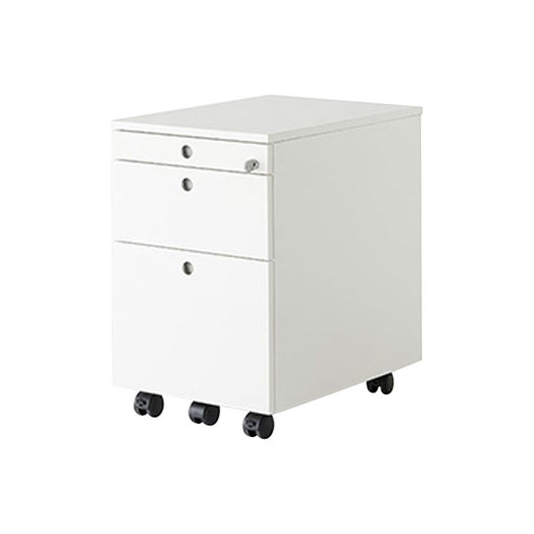 イタリア　Fantoni 3段 キャビネット　21.4万　サイドワゴン  モダン Garage fantoniワゴン 3段 鍵付 木製 幅420×奥行570×高さ629mm