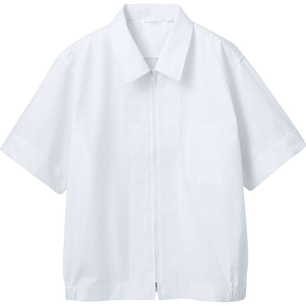 住商モンブラン MONTBLANC（モンブラン） ジャンパー 兼用 半袖 白 L 8-712 1枚（直送品）