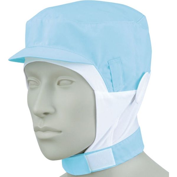 住商モンブラン MONTBLANC（モンブラン） ショート頭巾帽子 兼用 エコ ブルー M 9-1017 1枚（直送品）