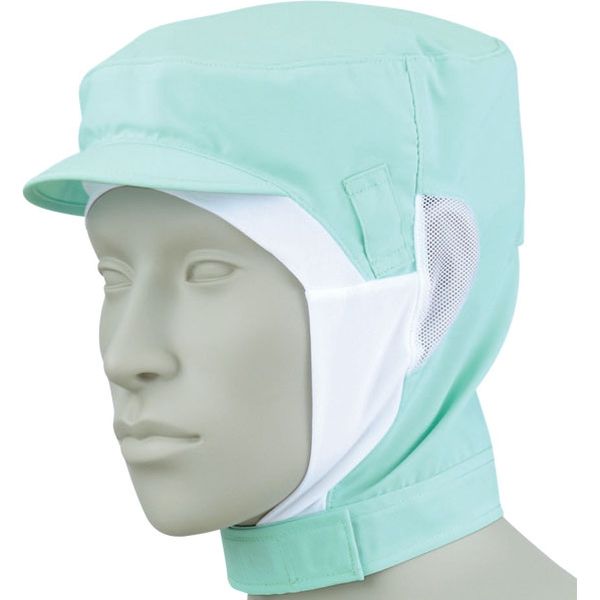住商モンブラン MONTBLANC（モンブラン） ショート頭巾帽子 兼用 エコ グリーン LL 9-1028 1枚（直送品）