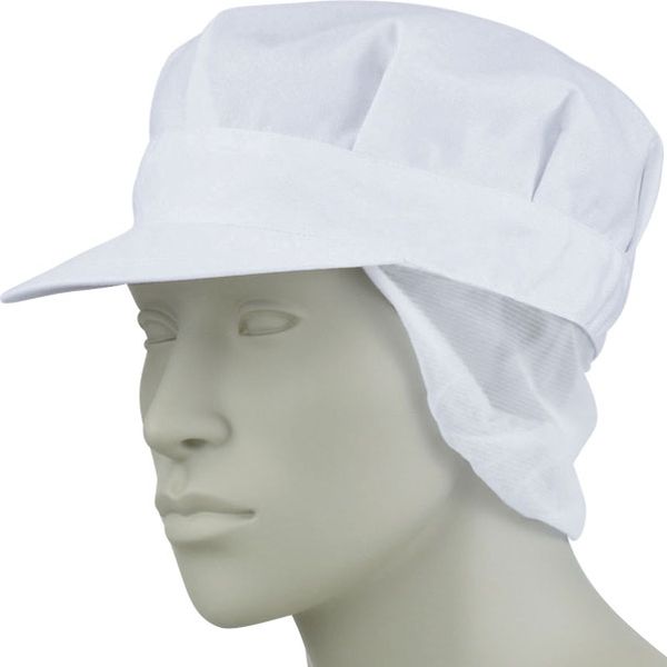 【衛生帽子】 住商モンブラン 八角帽子たれ付 兼用 白 M 9-806 1個