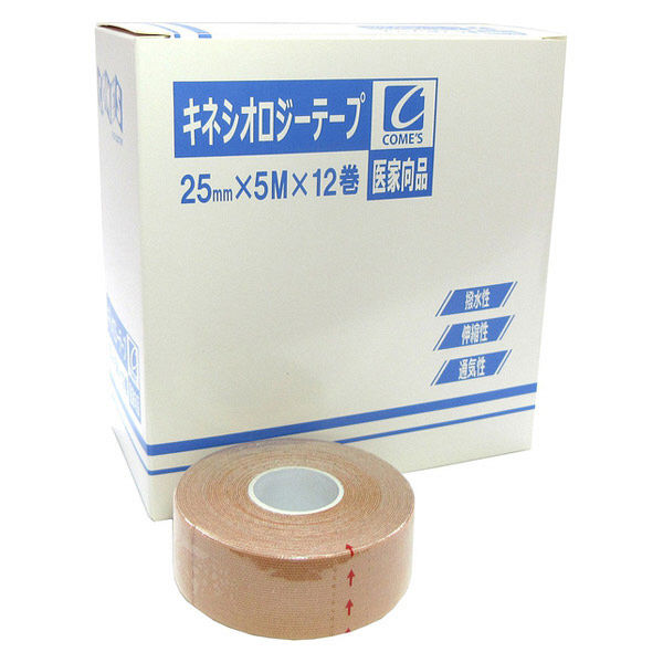 ヨック キネシオロジテープ 25mm×5m 12巻 162006 1箱（12巻入） - アスクル