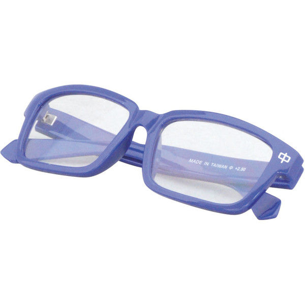老眼鏡 B中度〈+2.5度〉ブルー SGS-B12 2個 ミワックス（直送品）