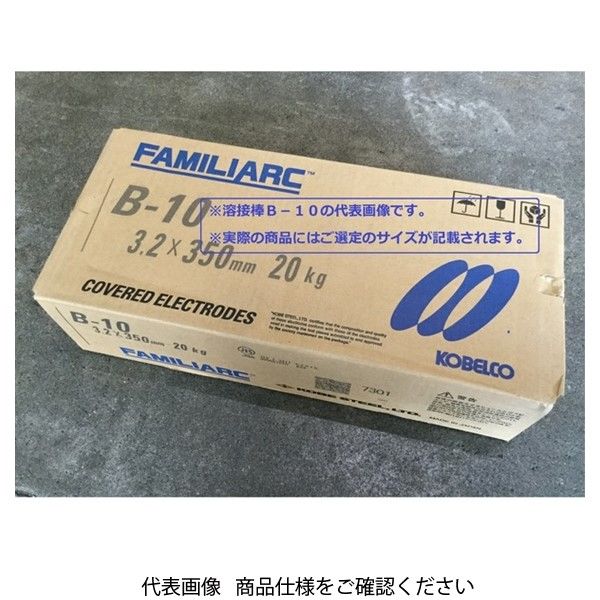 神戸製鋼所 被覆棒 軟鋼用 Bー10 6.0×450mm B10-6.0 1セット(20kg)（直送品）