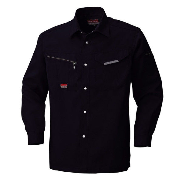 ビッグボーン商事 BEE MAX BM545 長袖シャツ ブラック L（取寄品）